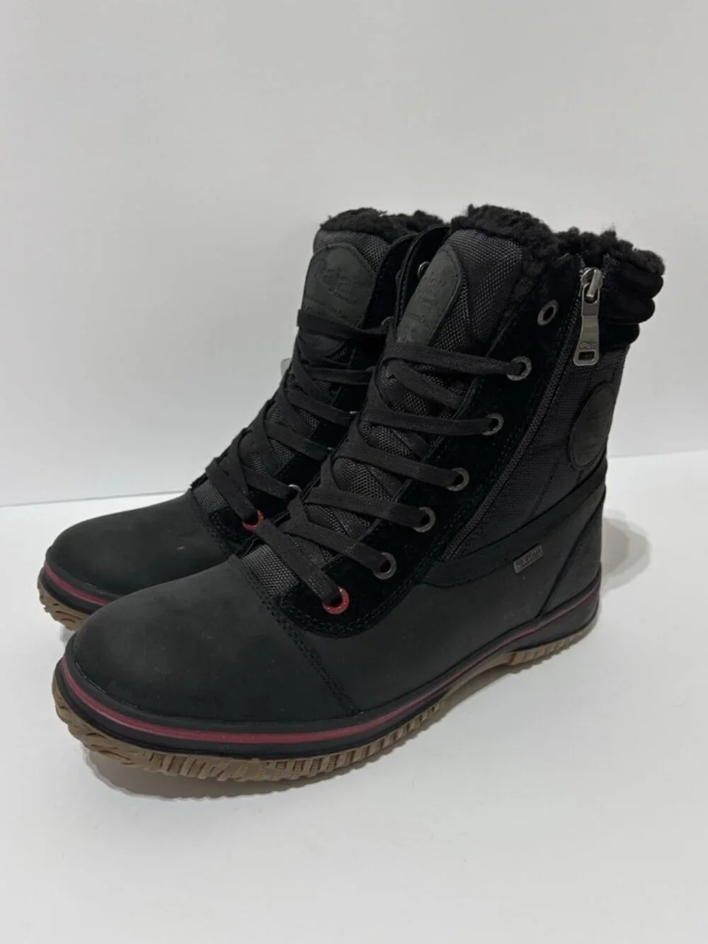 Pajar Men’s Trooper 2.0 Black Leather Winter Boots, Size US 10 M, EUR 43